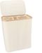KROMS Wasmand 145L - Beige - Bamboe - 3 Compartiments - Pliable