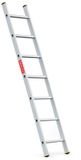 Baulich Professionele aanleunladder aluminium - 7 treden - Rechte ladder met antislip sporten - Lichtgewicht constructie - Werkhoogte 295 cm - 150 kg belastbaar