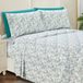 Elegant Comfort Zachtste en gezelligste 6-delige beddengoedset - 1500 premium hotelkwaliteit microvezel - diepe zak, kreukbestendige 6-delige paisley patroon lakens, kingsize, paisley groenblauw