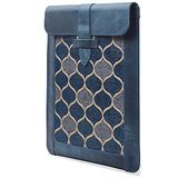 Londo iPad Pro Case 2020 - Genuine Top Grain Leather iPad Case with Woven Garment Design for 2018-2020 iPad Pro 3rd & 4th Generation (S, Blue)