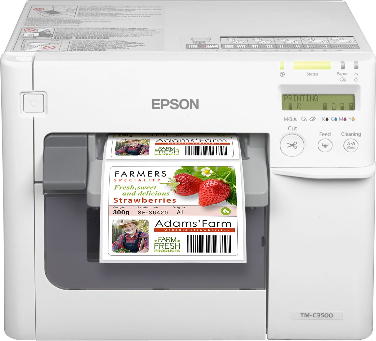 Epson TM-C3500 Label Printer - Inkjet - Color - 720 x 360 DPI - Wired Ethernet - USB