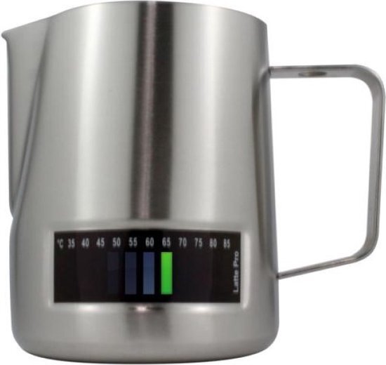 Latte Pro Melkkan Met Thermometer 0,48L RVS