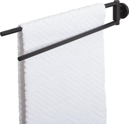 Tiger Urban Handdoekrek 2-armig - 45 cm - Zwart - Industrieel
