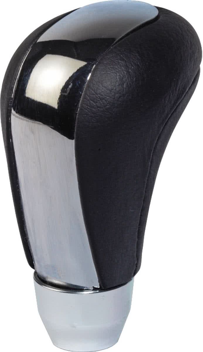 AutoStyle Universele Pookknop M-7 - Zwart Leder/Gepolijst