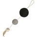 Bobby Plume Krabpaal kattenspeelgoed van gerecycled touw, met ballen en veren, om op te hangen, zwart, 55 x 12 cm