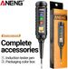 ANENG B15 | Testeur de tension sans contact | Testeur de phase | Stylo de détection de tension 24-250V AC | Indicateurs lumineux colorés | Tournevis numérique de recherche de tension | Testeur de courant AC multifonctionnel Tournevis plat avec lampe LED | Testeur de continuité