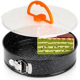 Batterie de cuisine en granit - Avec couvercle de 26 cm - Métal - Noir