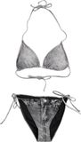 R.E.D. by EMP R.E.D. Rock-Engineered Design Grijze bikiniset met een eenvoudig ontwerp - Dames - L