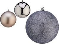 Krist+ Kerstballen Ø 12 cm 6 Stuks Zilverkleurig Plastic
