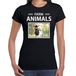 Bellatio Decorations Dieren foto t-shirt Geit - zwart - dames - farm animals - cadeau shirt Geiten liefhebber M