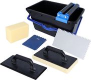 HELPMATE Tegelsetset 7-delig 18 liter kunststof emmer
