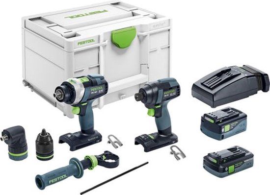 Festool TID 18 5,0/4,0-Set TPC 18/4 Accu Combiset 18V (4.0/5.0Ah) in Systainer - 577654