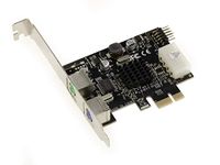 KALEA-INFORMATIQUE PCIe x1 PS/2-2 Poorten PS2 Toetsenbord Muis + 1 Poort USB 2.0 9 Punten Intern met ASIX 9990 Chipset. Hoog/laag profiel