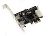 KALEA-INFORMATIQUE PCIe x1 PS/2-2 Poorten PS2 Toetsenbord Muis + 1 Poort USB 2.0 9 Punten Intern met ASIX 9990 Chipset. Hoog/laag profiel