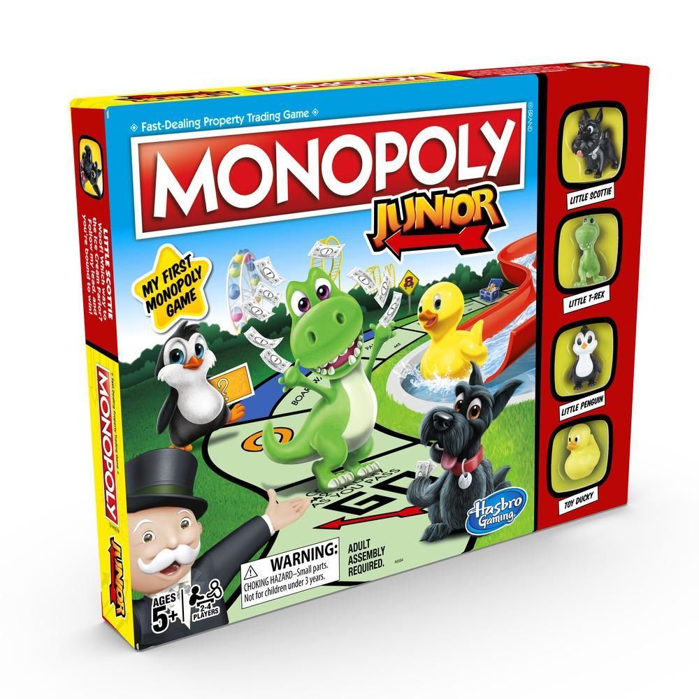 Hasbro Gaming Monopoly Junior - Board Game for Kids - Strategy Game - Ages 5+ - Dutch Edition