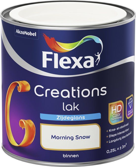 FLEXA Creations - Lak Zijdeglans - Morning Snow - 250 ml
