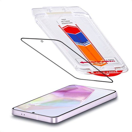 Accezz Screen Protector - Geschikt voor Samsung Galaxy A35 - Glas Screenprotector met Anti-dust Applicator