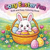 Cozy Easter Fun: Bold and Easy Coloring Book