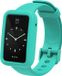 By Qubix Qubix Siliconen sportbandje met case - Turquoise - Geschikt voor Xiaomi Smart Band 7 Pro / Mi Band 7 Pro