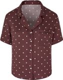 Hunkemöller Pyjama Jacket Satin Bruin