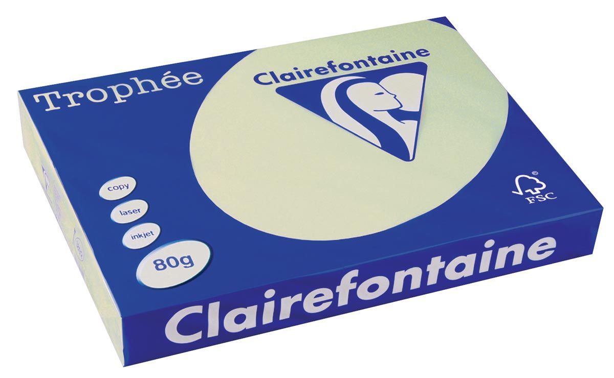 Clairefontaine Trophée Pastel A3 lichtgroen 80 g 500 vel