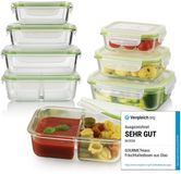 Merk: GOURMETmaxx GOURMETmaxx glazen vershoudbakjes click-it 16 st. limegroen