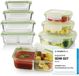 Merk: GOURMETmaxx GOURMETmaxx glazen vershoudbakjes click-it 16 st. limegroen