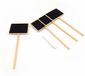 Nature Plantetiketten/plantenlabels - 12x - krijtbord - bamboe - 20,5 cm
