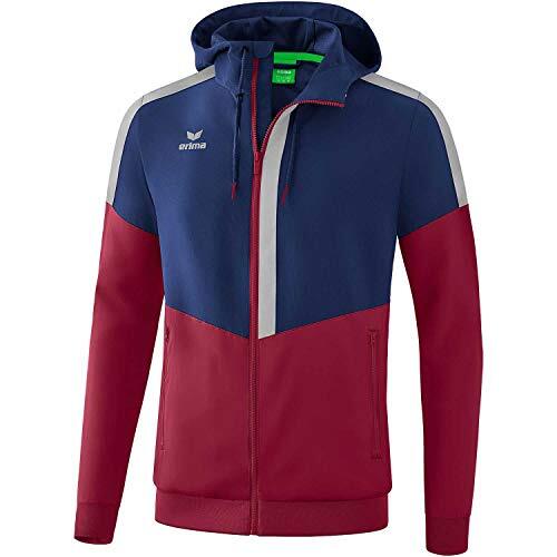 Erima trainingsjack Squad heren polyester blauw/rood