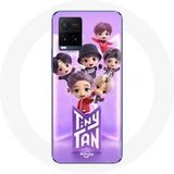 Maniacase Hoesje voor Vivo Y21s 2021 / Y21 2021 BTS TinyTAN Animation Poster RM Jin Suga J-Hope Jimin Jungkook Et V