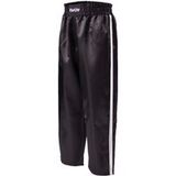 Kwon Pantalon Kick-Boxing satin Clubline Schw./Weiß
