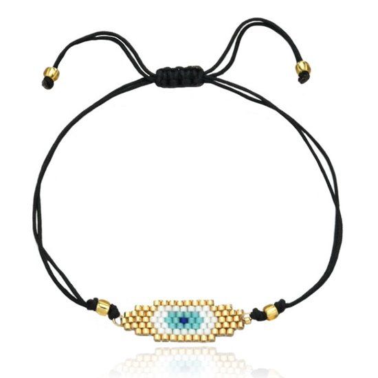 LGT JWLS Miyuki Dames Armband met Evil Eye - Light