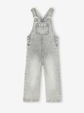 VERTBAUDET Wijde salopet van jeans voor meisjes denimgrijs