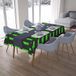 Bonamaison Tafelkleed, Anti-Mold, Sneldrogend, Waterdicht, 100% Polyester Tafellaken, Neon groene rook, 140 x 200 Cm