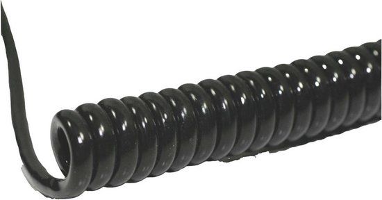 BKL Electronic 1506204 Spiraalkabel Li12Y11Y 800 mm / 3200 mm 2 x 0.14 mm² Zwart 1 stuk(s)