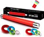 Rouge Silicone Rouleau à pâtisserie - Rouleau à pâtisserie antiadhésif - Rouleau de fondant sans BPA - pour pizza et toutes autres pâtes - en emballage cadeau