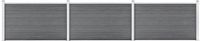 vidaXL Composiet Schutting 526x106 cm Grijs