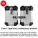StarTech Motorfiets zijcases - Aluminium koffers - 38 liter - 2 stuks - Waterdicht - Snelkoppeling - Standaard model
