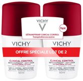 Vichy Deodorant 96H Clinical Control Anti-Odour Roll-On Set van 2 x 50 ml