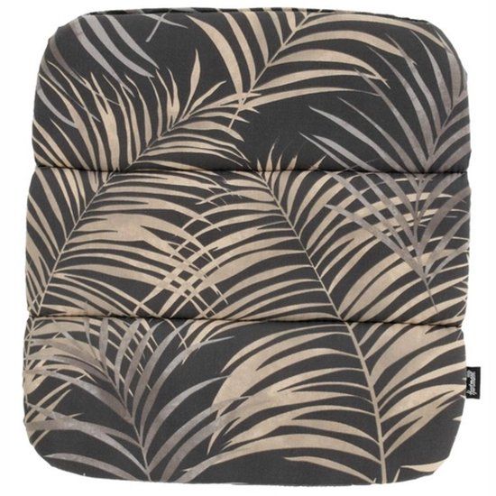 Hartman Delphine Zitkussen - B40xD40xH3 Cm - Belize Dark Grey - Grijs