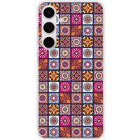 Samsung Galaxy S24 FE Patchwork mandala bedrukt siliconen hoesje