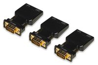 LINK LKADAT12903 Adapter PC VGA + audio 3,5 mm stereo naar HDMI – videoconverter Full HD 1080p voor tv, monitoren en projectoren, 3 stuks