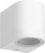 Braytron Lampe murale LED extérieure - 1xGU10 - IP44 - Blanc - Aluminium
