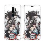 Beschermhoes Oppo Beschermhoes voor Oppo A9 (2020), Manga Demon Slayer, wit