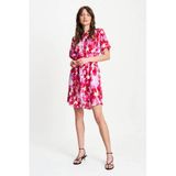 POM Amsterdam gebloemde blousejurk roze