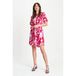 POM Amsterdam gebloemde blousejurk roze