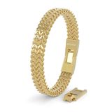 SERASAR Premium Roestvrijstalen Armband Heren [Franco] Goud 20 cm