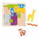 GOKI Puzzel - Safari - 11 Stukken - Hout