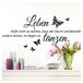 Solidchoice - Texte mural Danse Vie Noir 70 x 32 cm