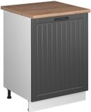 Vicco Wastafelkast Fame-Line, Donkergrijs/Wit, 60 cm
